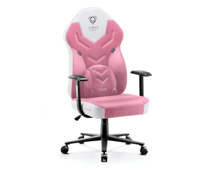 Fotel gamingowy DIABLO Chairs X-GAMER 2.0 Normal Size różowo-biały